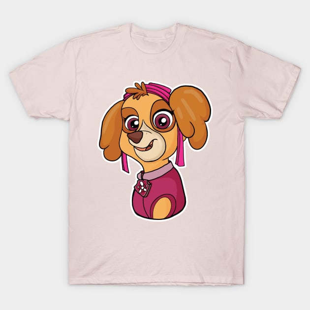 SKYE PAW PATROL FAN ART DESIGN T-Shirt by MmzArtwork